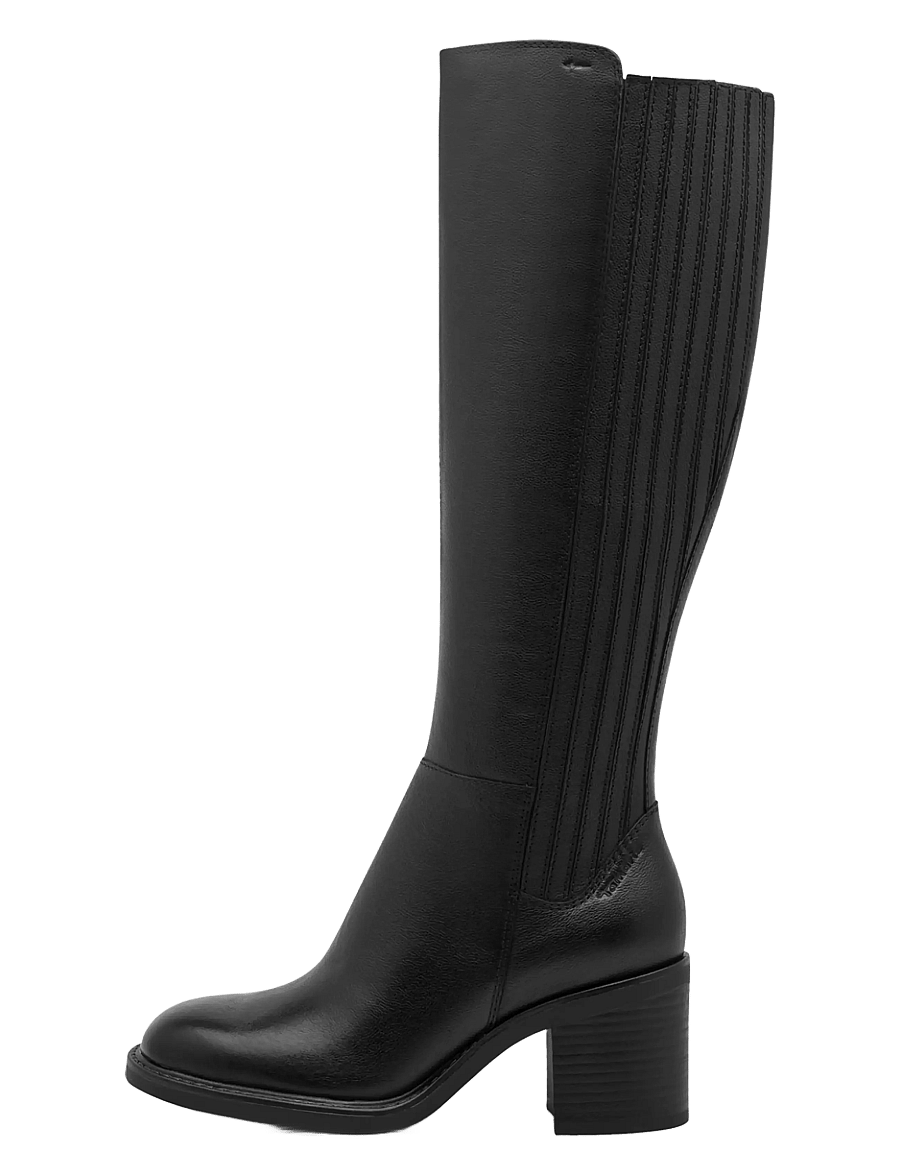 Tamaris - Women Boots - knähöga stövlar - black leather - 1