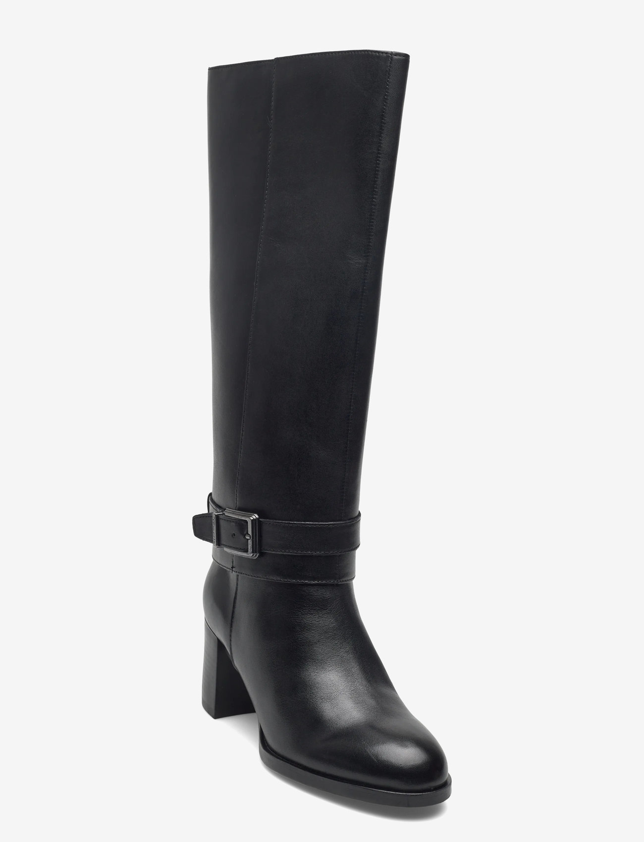 Tamaris - Women Boots - pitkävartiset saappaat - black leather - 0