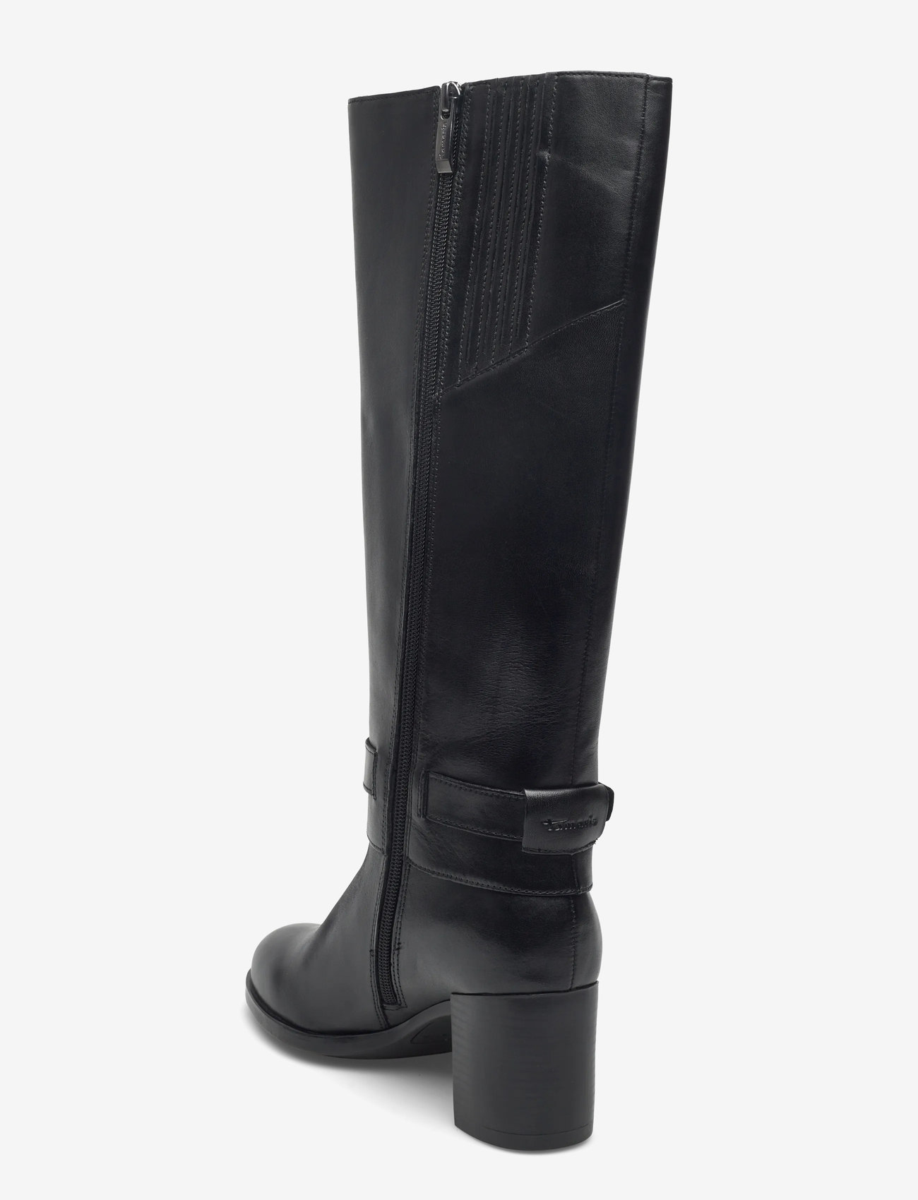 Tamaris - Women Boots - pitkävartiset saappaat - black leather - 2