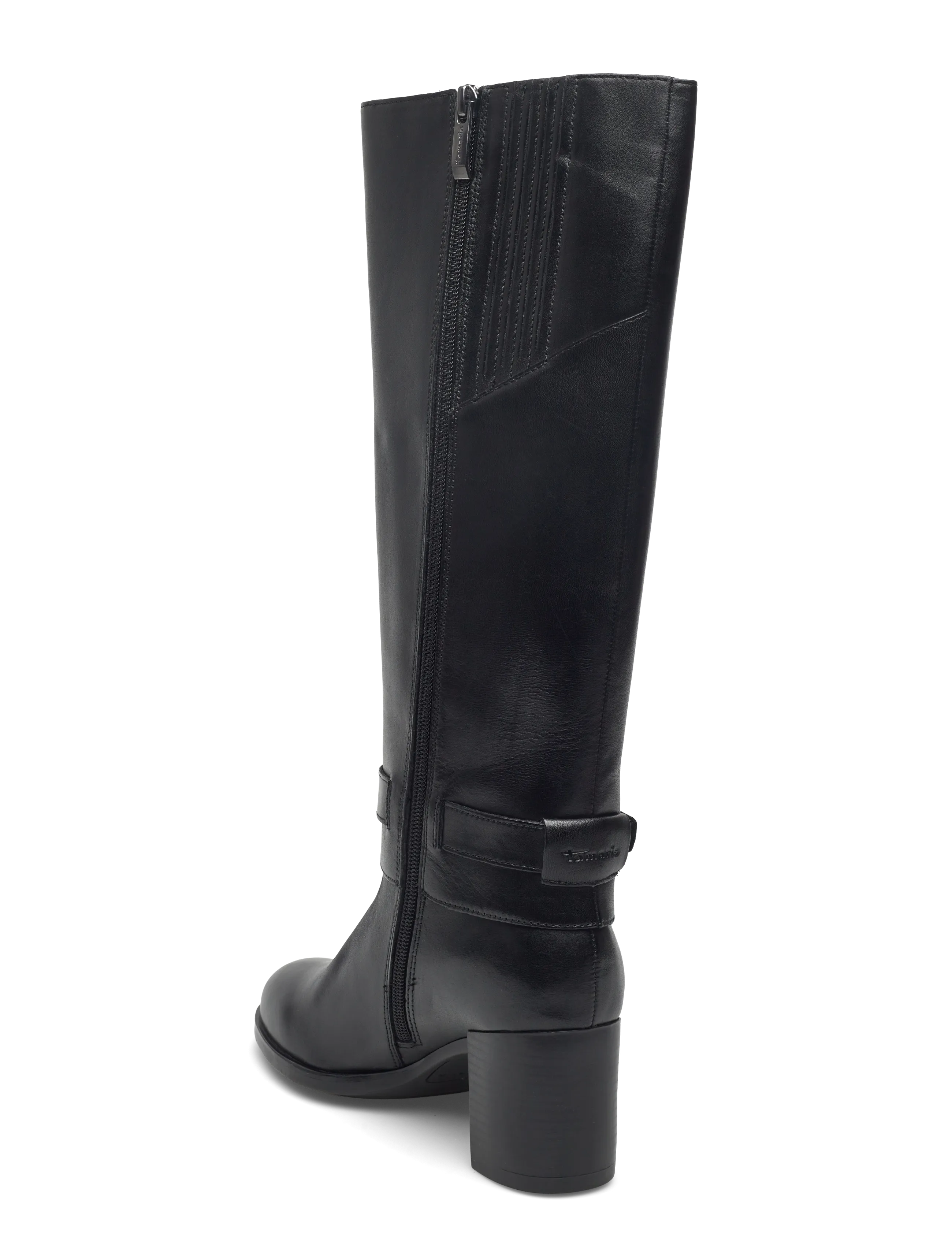 Tamaris - Women Boots - langskaftede støvler - black leather - 2