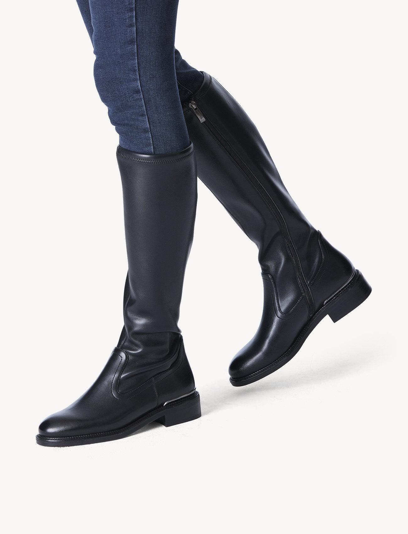 Tamaris - Women Boots - pika säärega saapad - black matt - 1