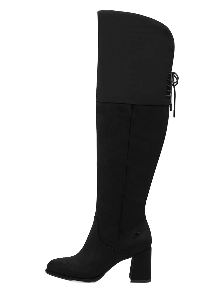 Tamaris - Women Boots - Ülepõlvesaapad - black - 1