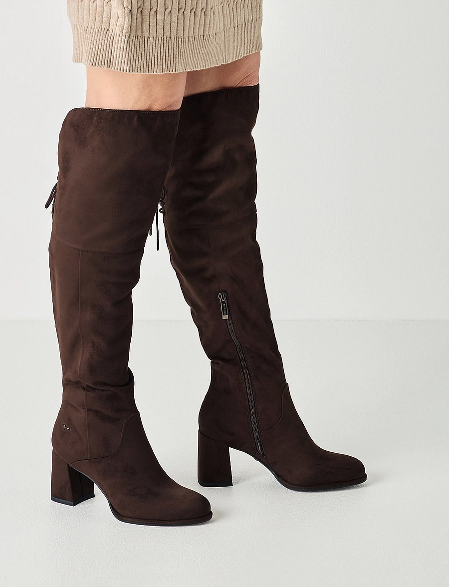 Tamaris - Women Boots - Ülepõlvesaapad - mocca - 5