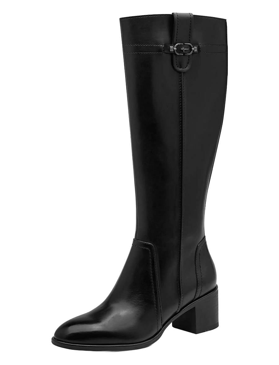 Tamaris - Women Boots - kniehohe stiefel - black leather - 0