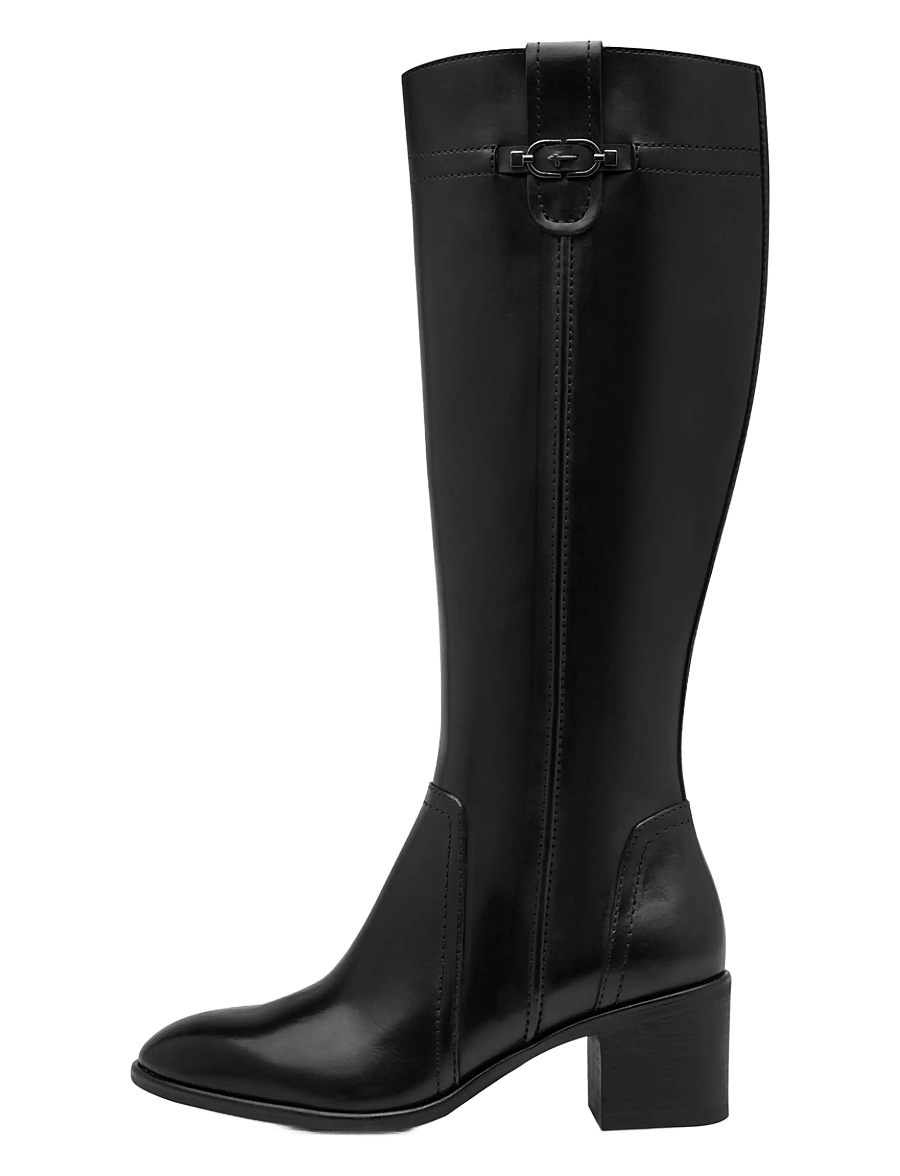 Tamaris - Women Boots - kniehohe stiefel - black leather - 1