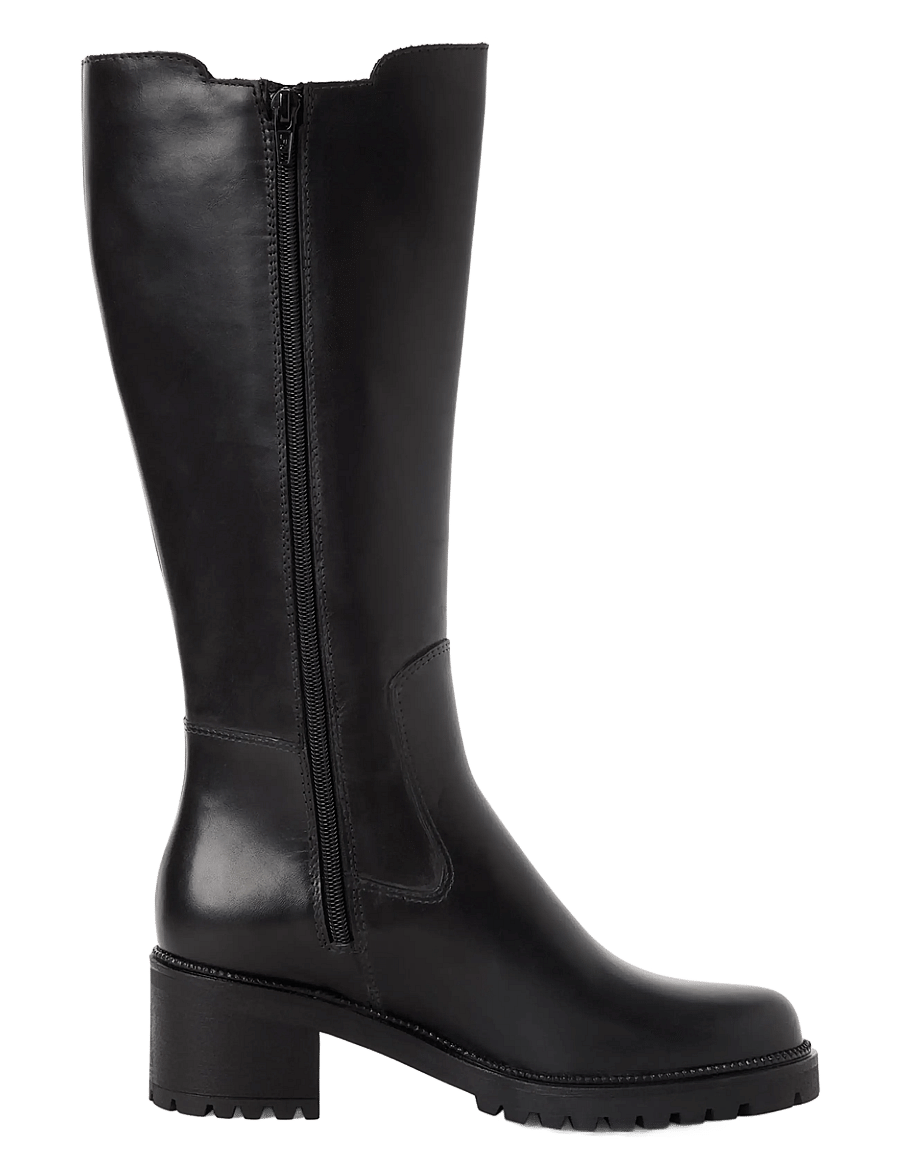 Tamaris - Women Boots - knee high boots - black leather - 2