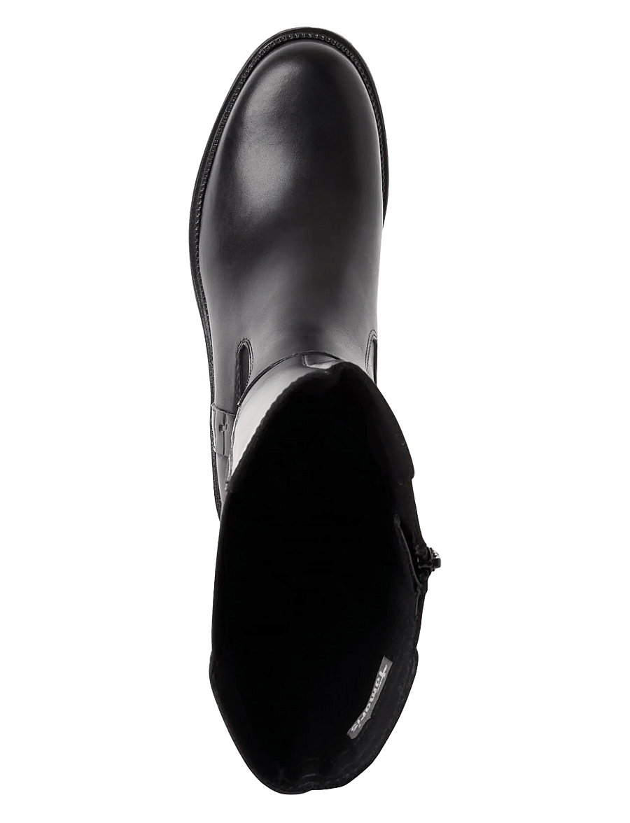 Tamaris - Women Boots - knee high boots - black leather - 4