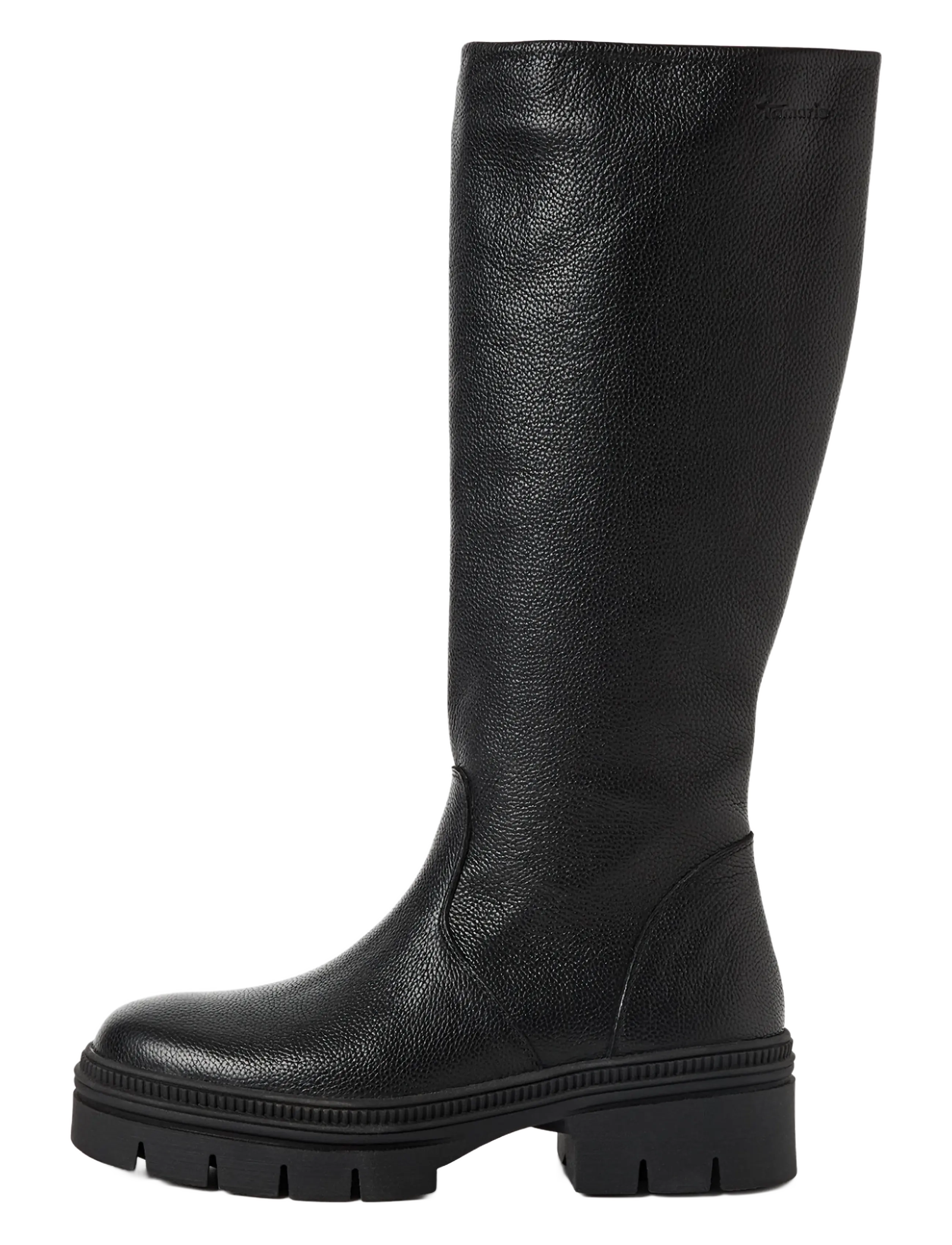 Tamaris - Women Boots - knee high boots - black leather - 1