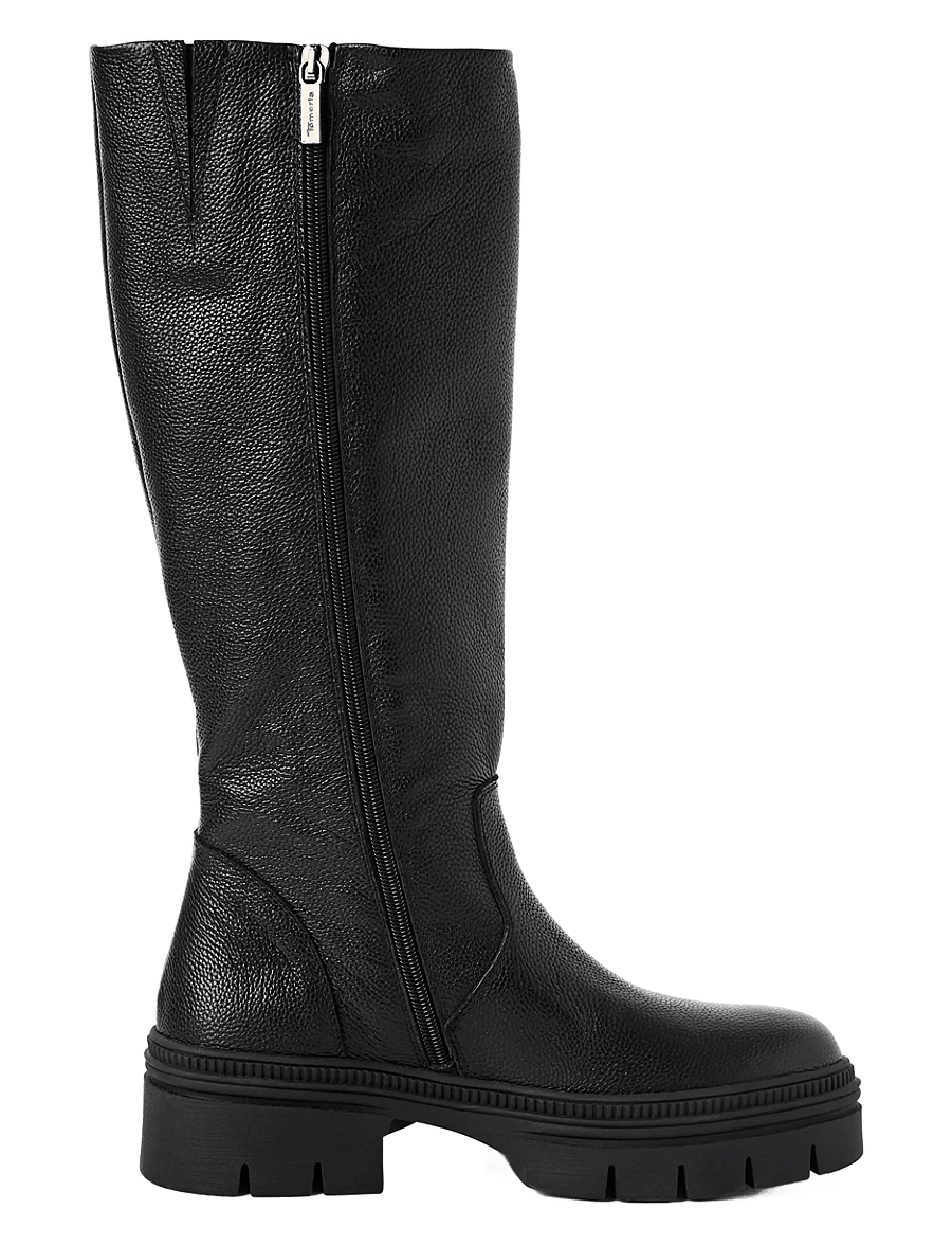 Tamaris - Women Boots - knee high boots - black leather - 2