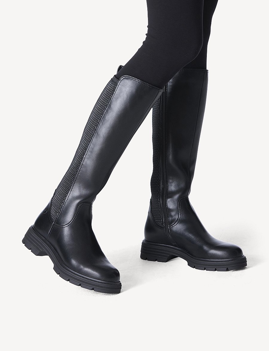 Tamaris - Women Boots - knähöga stövlar - black - 0