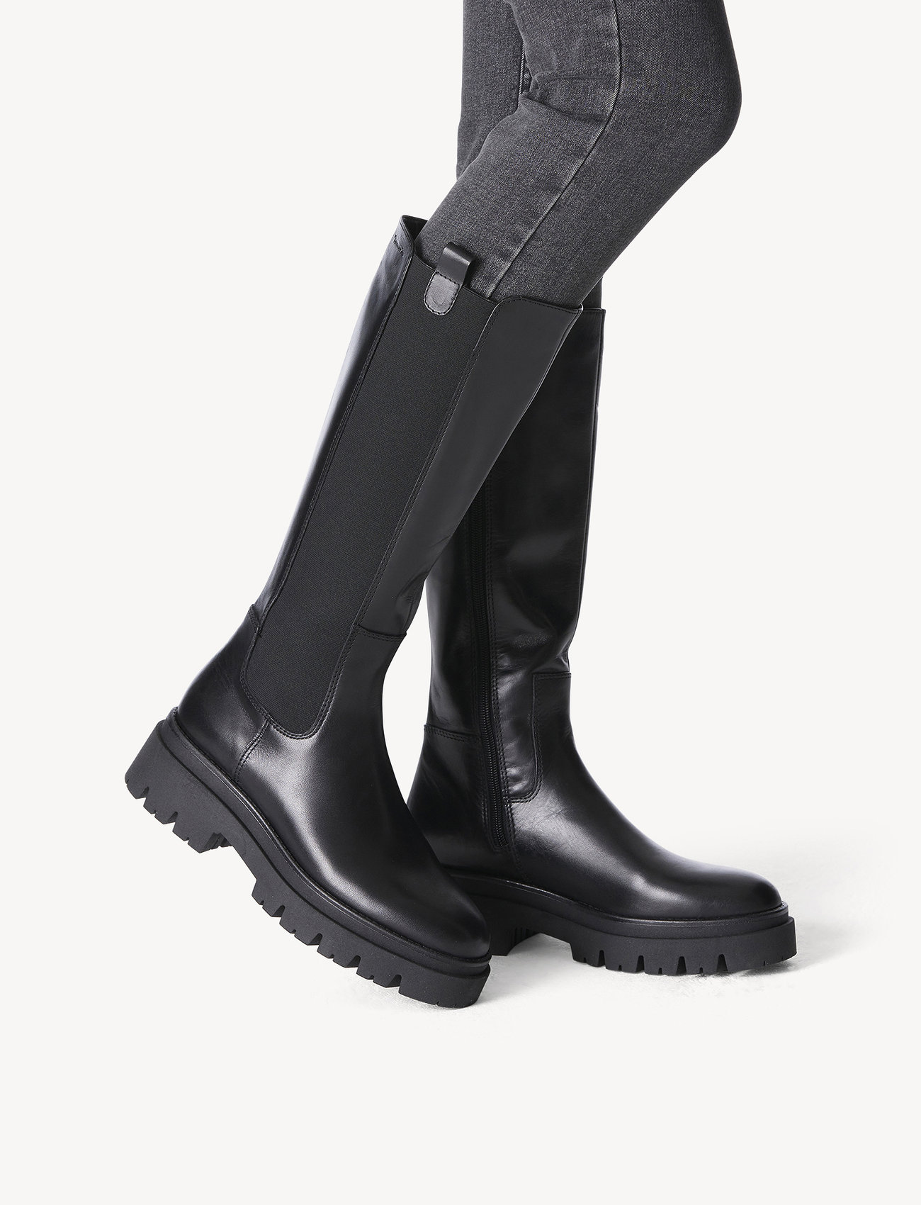 Tamaris - Women Boots - langskaftede støvler - black - 1