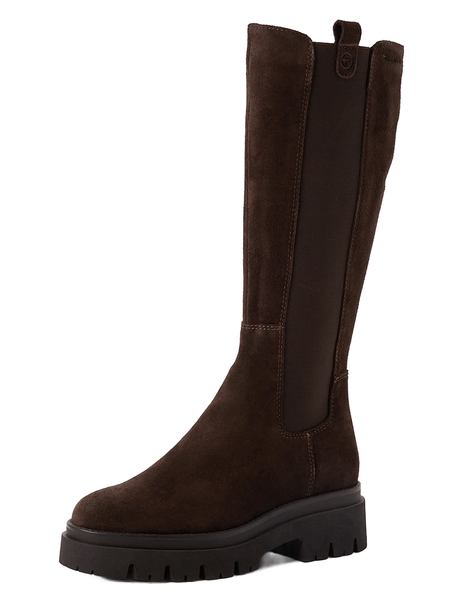Tamaris - Women Boots - kniehohe stiefel - mocca suede - 0