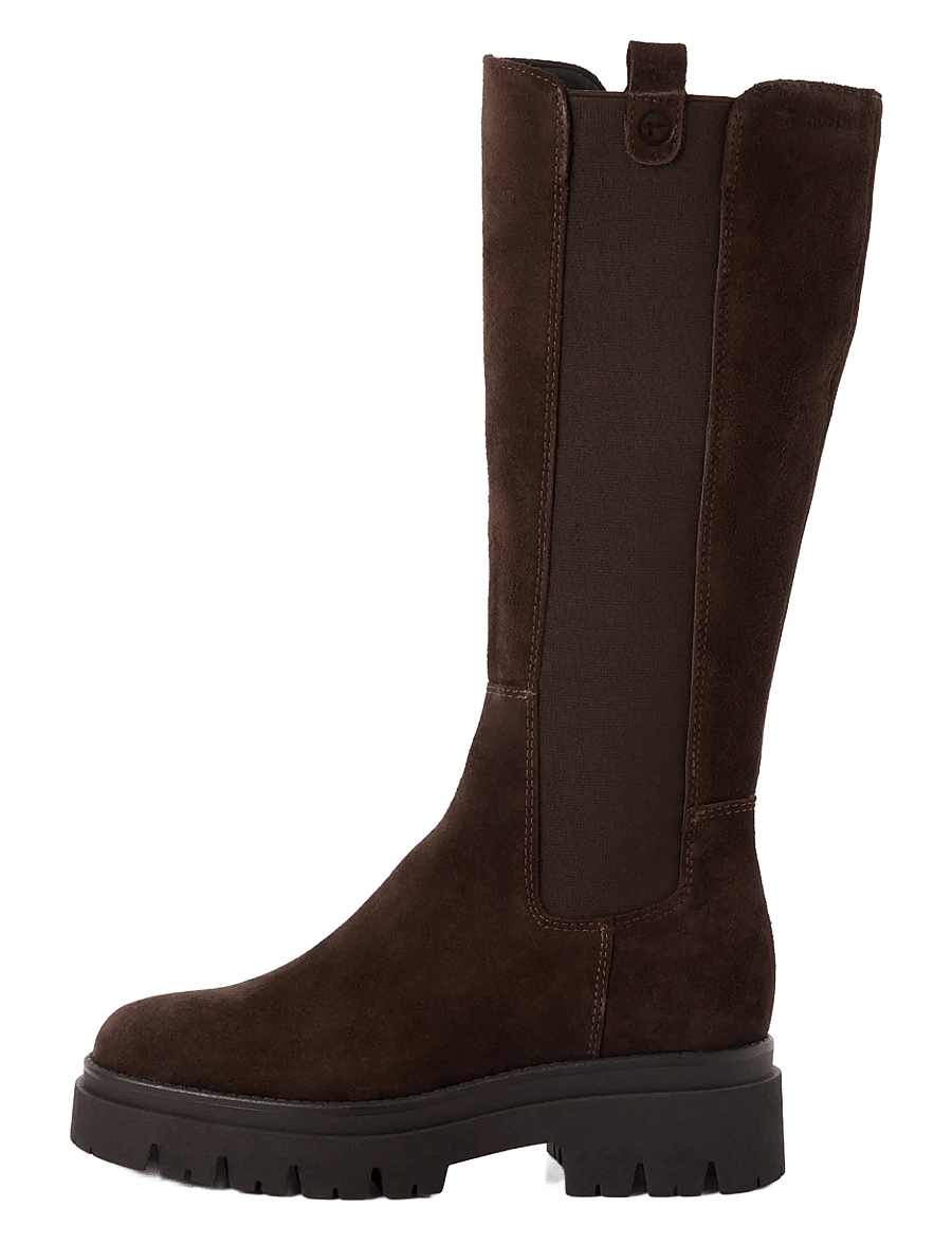 Tamaris - Women Boots - kniehohe stiefel - mocca suede - 1