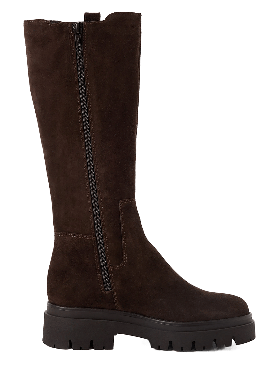 Tamaris - Women Boots - kniehohe stiefel - mocca suede - 2
