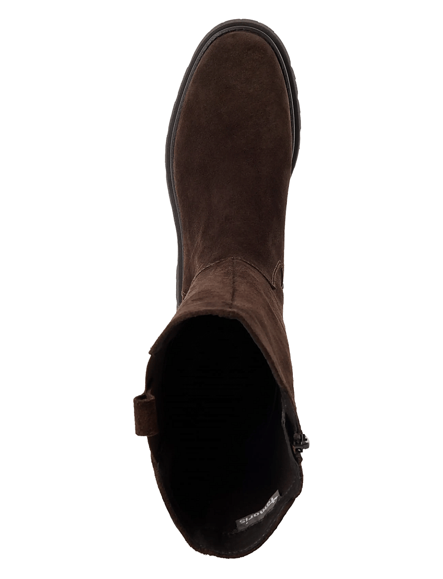 Tamaris - Women Boots - kniehohe stiefel - mocca suede - 4