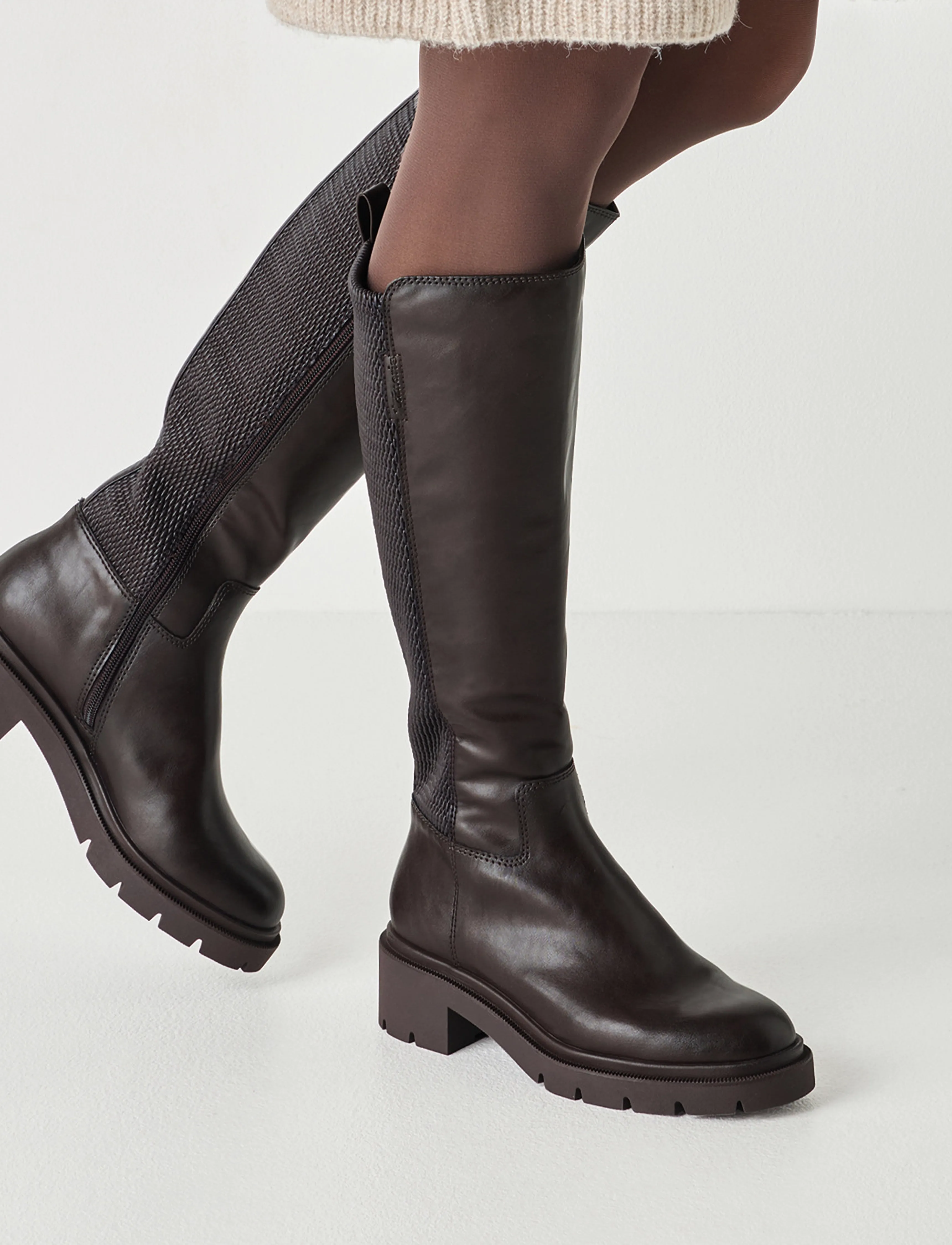 Tamaris - Women Boots - kniehohe stiefel - mocca - 5