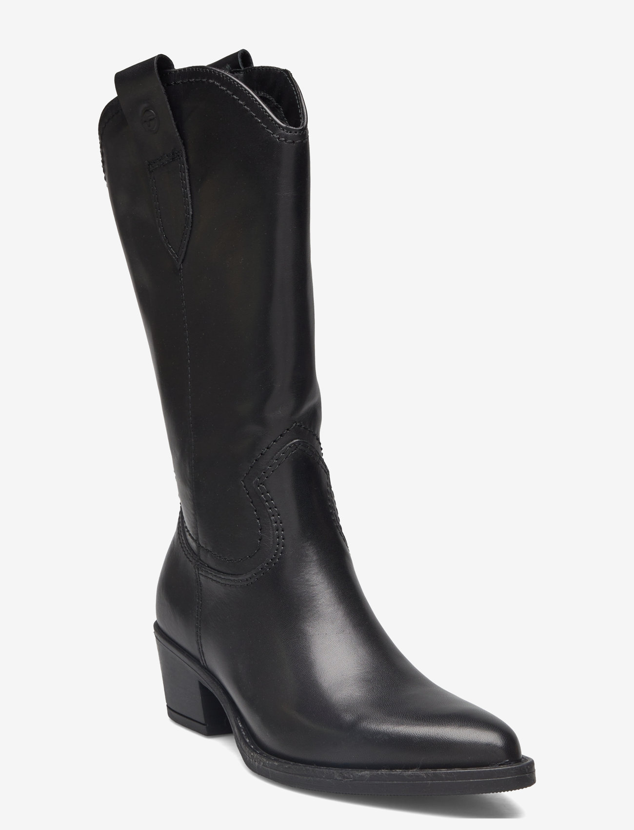 Tamaris - Women Boots - cowboy-boots - black leather - 0