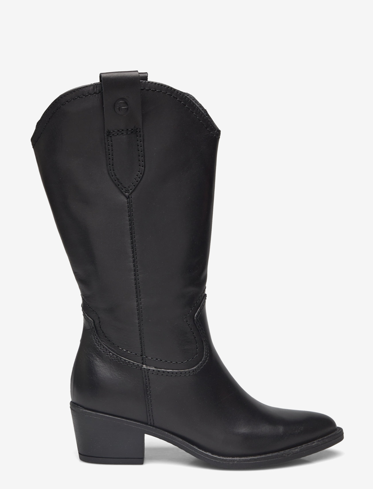Tamaris - Women Boots - cowboy-boots - black leather - 1