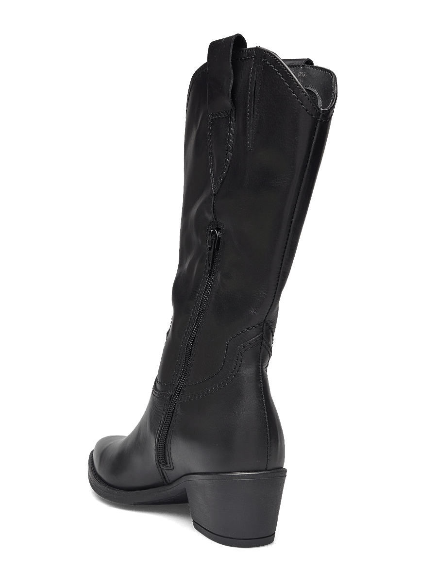 Tamaris - Women Boots - cowboy-boots - black leather - 2