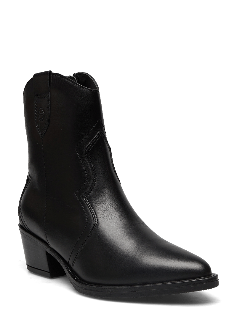Tamaris - Women Boots - stövletter - black leather - 0