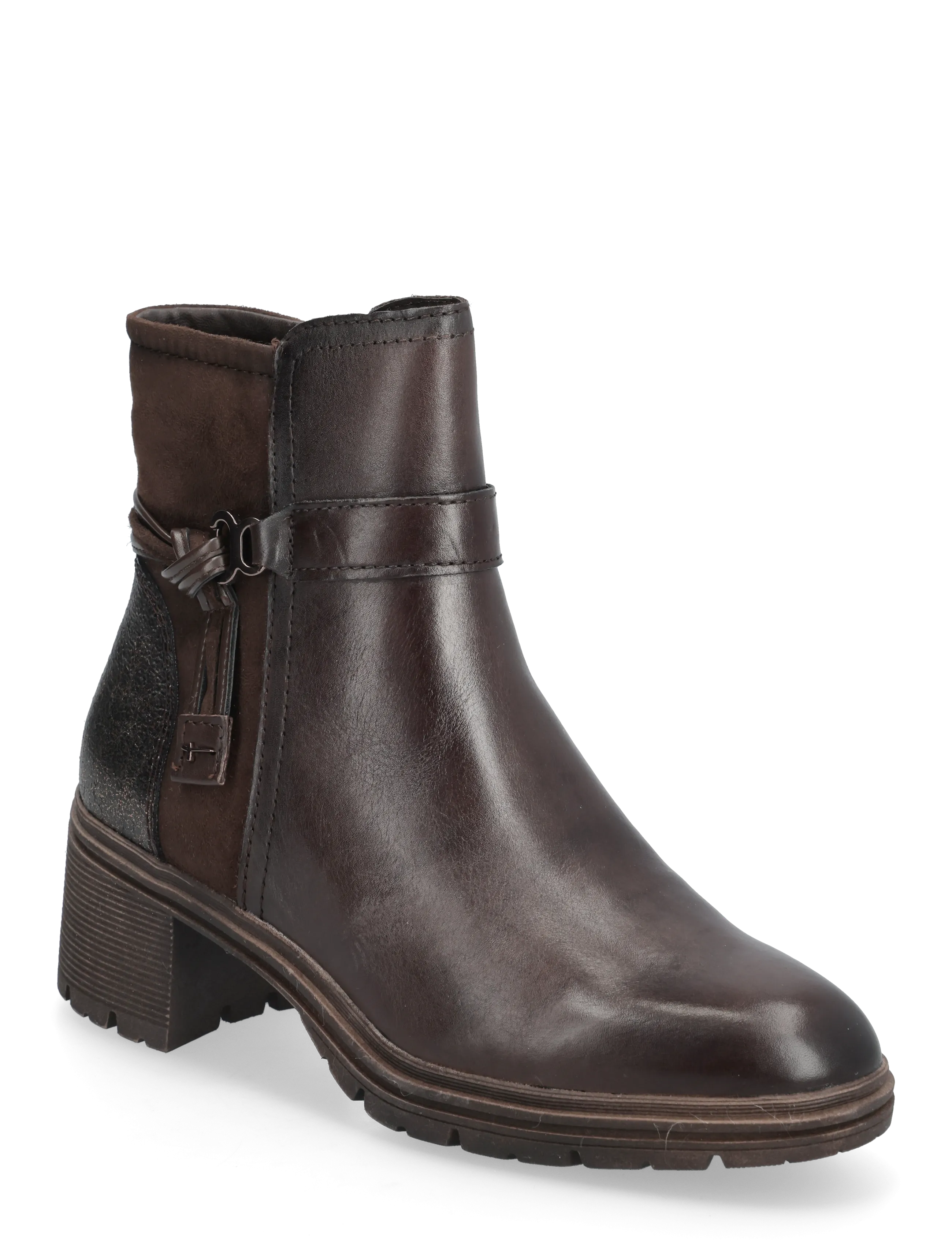 Tamaris Women Boots, 37, Ankle Braun - Boots With Heel, Frauen