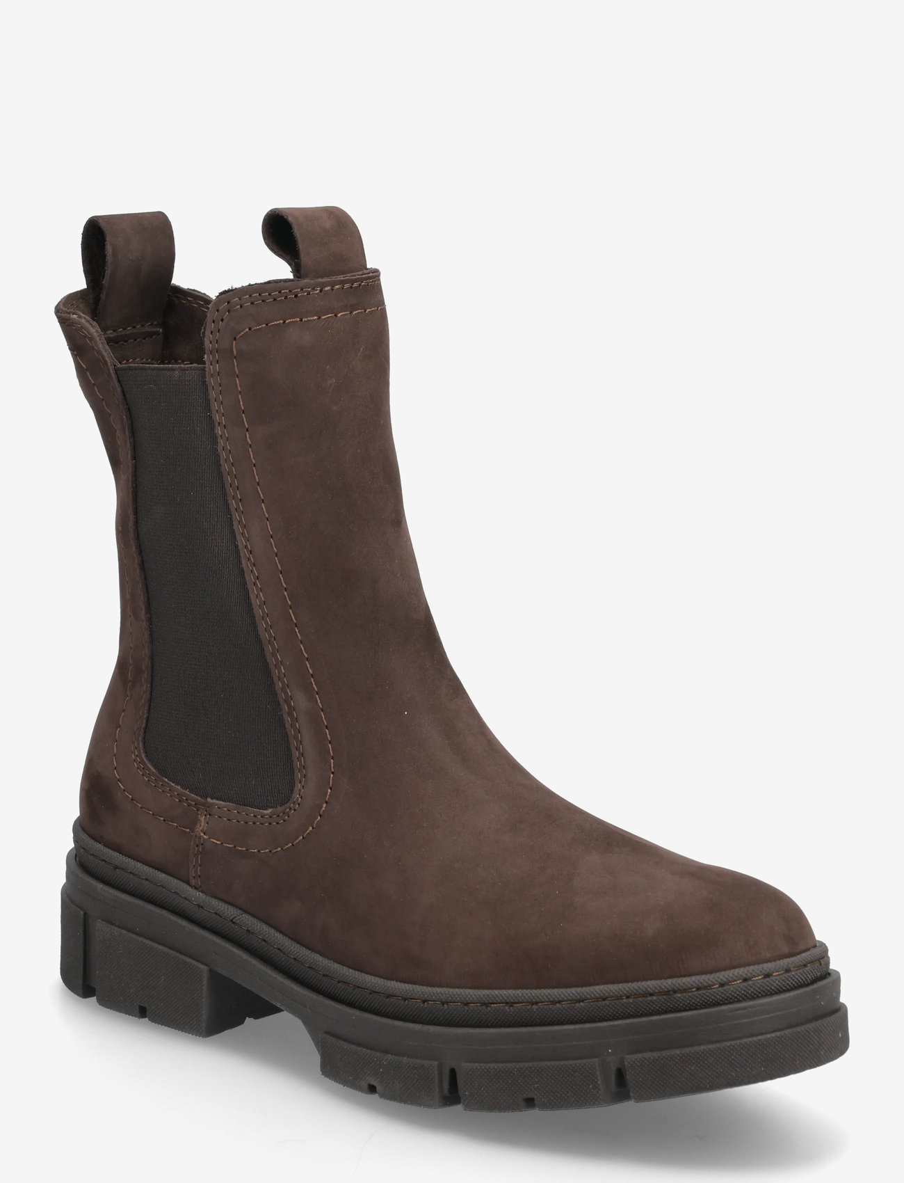 Tamaris - Women Boots - platta ankelboots - mocca nubuc - 0