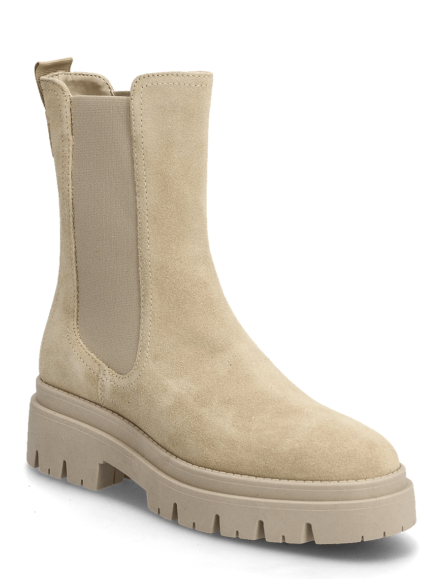 Tamaris - Women Boots - flache stiefeletten - beige suede - 0