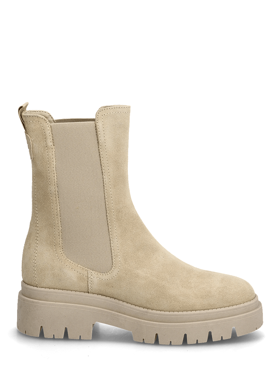 Tamaris - Women Boots - flache stiefeletten - beige suede - 1