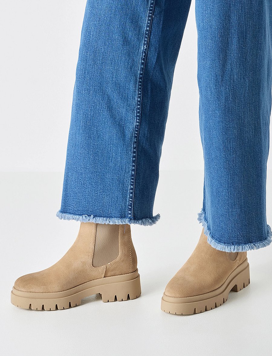 Tamaris - Women Boots - madalad poolsaapad - beige suede - 5