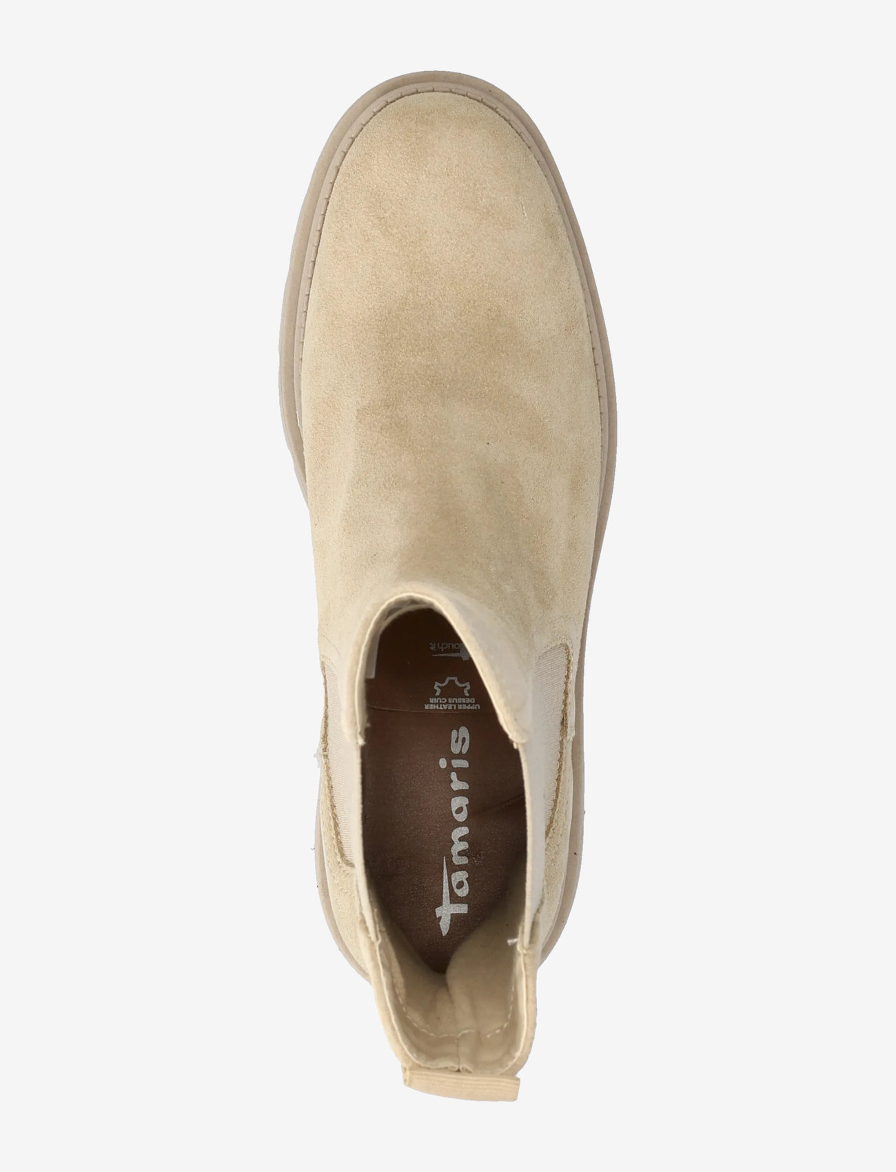 Tamaris - Women Boots - flade ankelstøvler - beige suede - 3