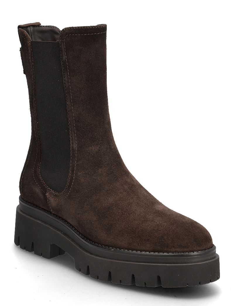Tamaris - Women Boots - flade ankelstøvler - mocca suede - 0