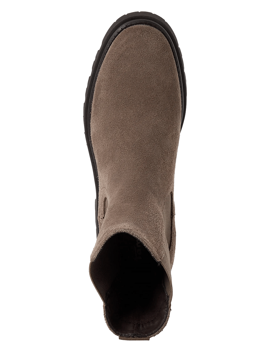 Tamaris - Women Boots - flache stiefeletten - taupe suede - 4