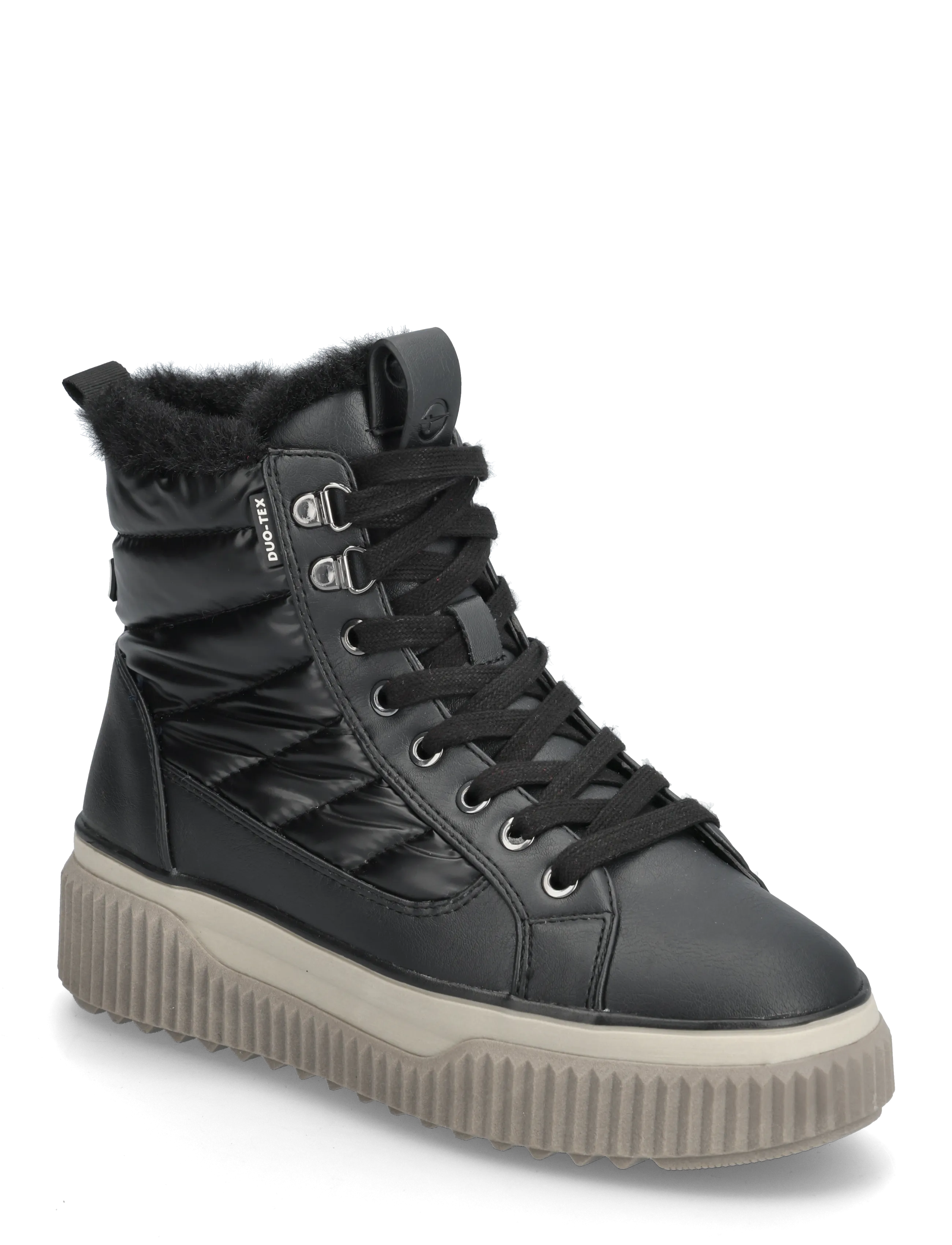 Tamaris Women Boots - Snørestøvler - BLACK / black