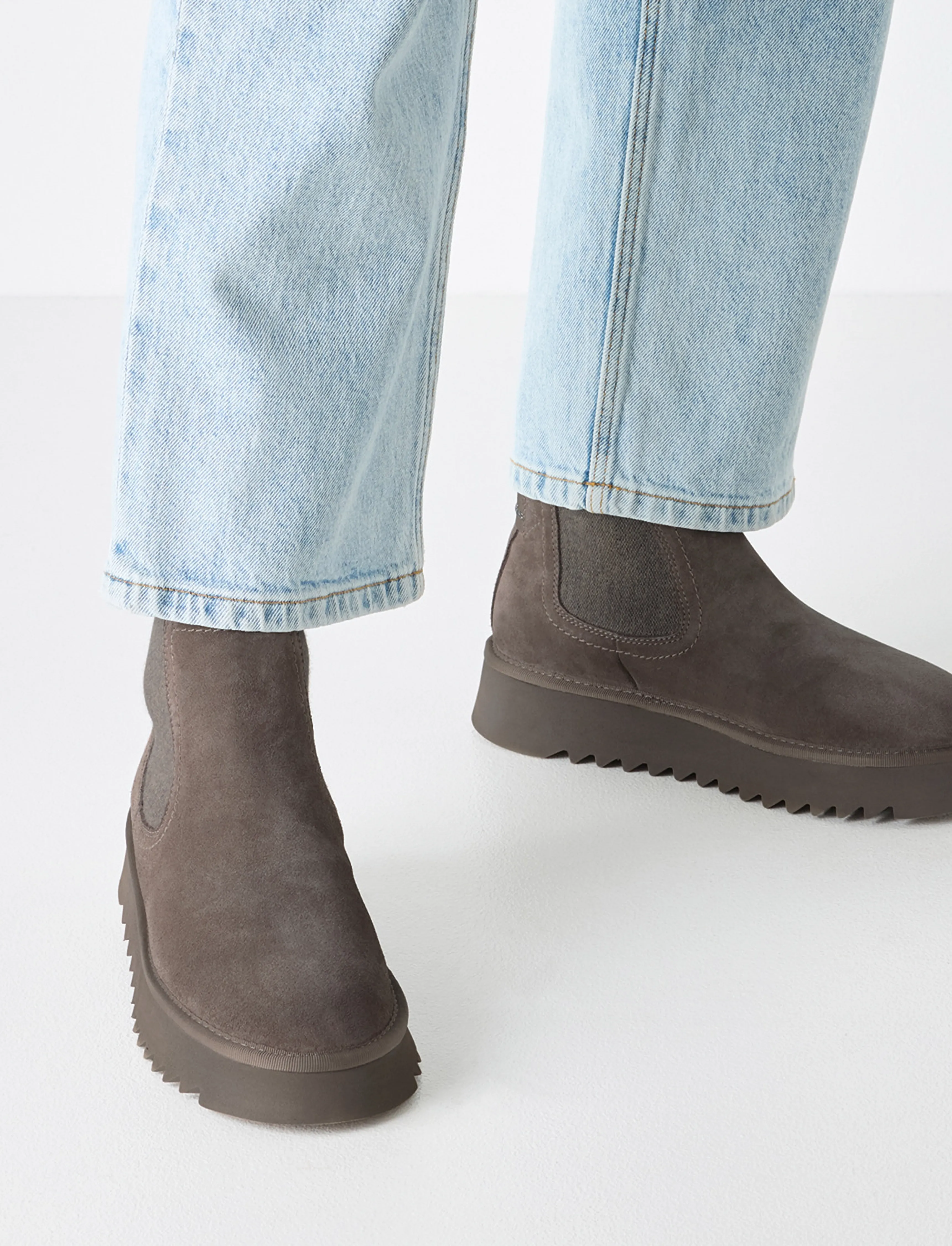 Tamaris - Women Boots - platta ankelboots - taupe - 5