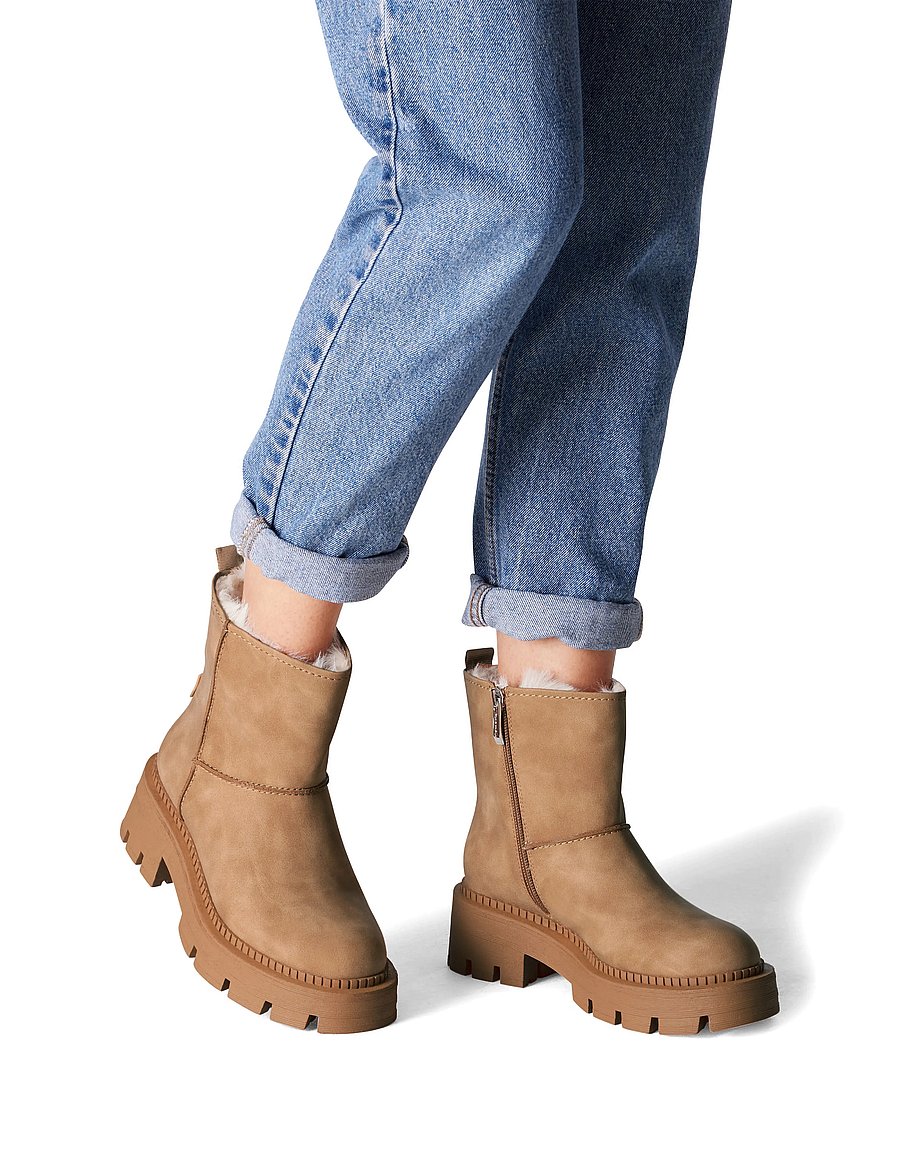 Tamaris - Women Boots - teddy boots - camel - 5