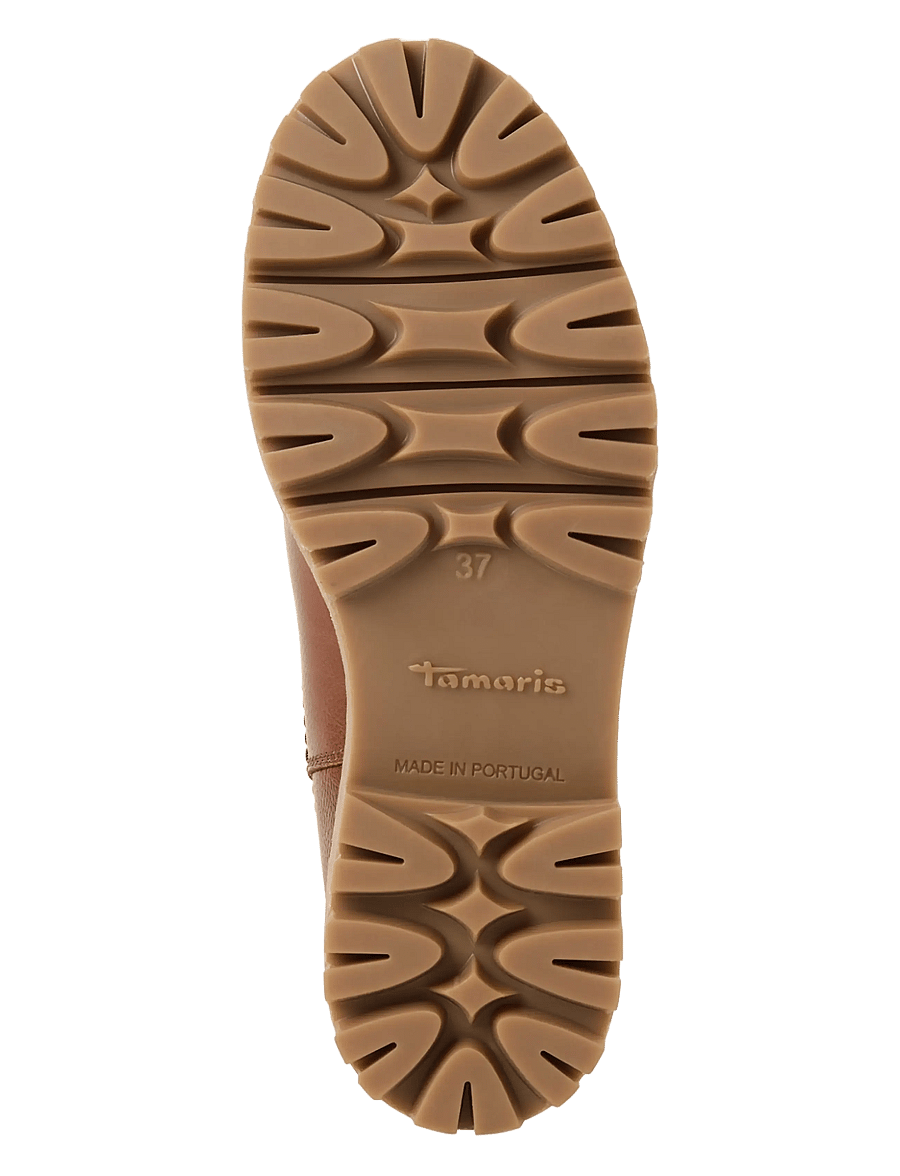 Tamaris - Women Boots - platta ankelboots - cognac - 4