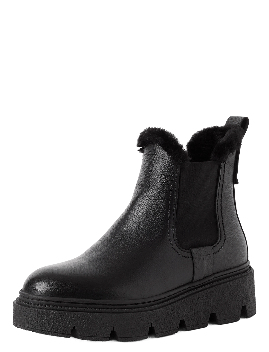 Tamaris - Women Boots - teddy-saapad - black leather - 0