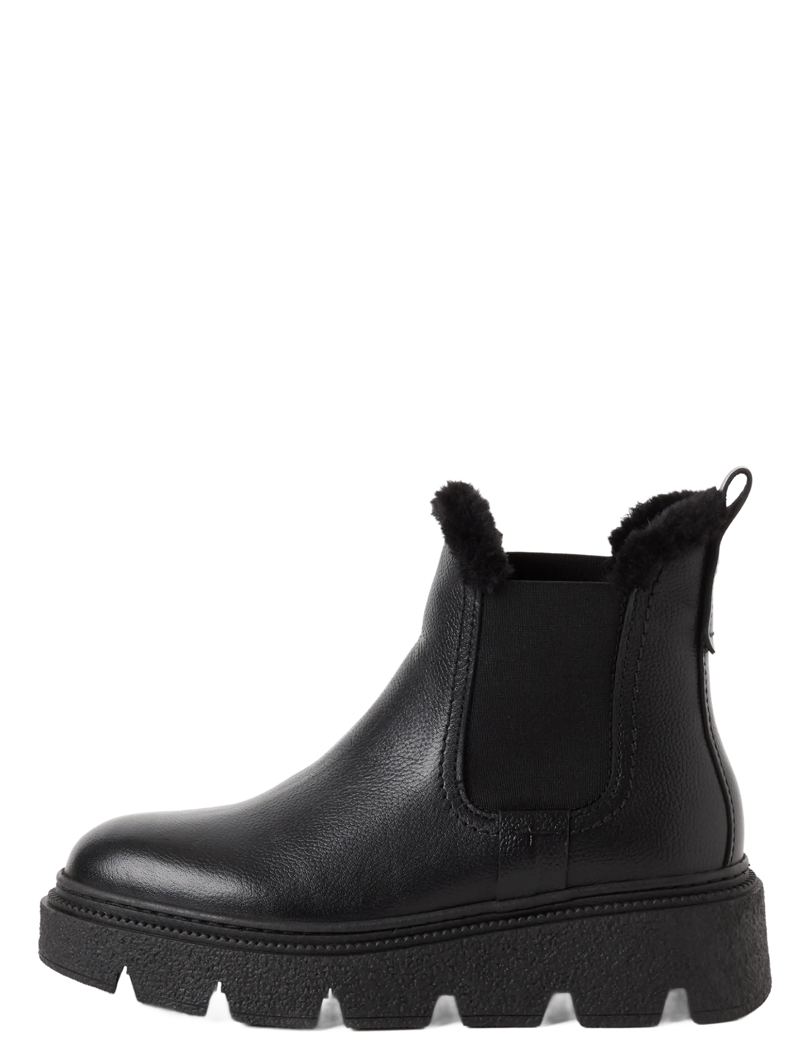 Tamaris - Women Boots - teddy-saapad - black leather - 1
