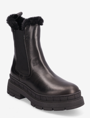 Tamaris - Women Boots - lygiapadžiai aulinukai iki kulkšnių - black leather - 0