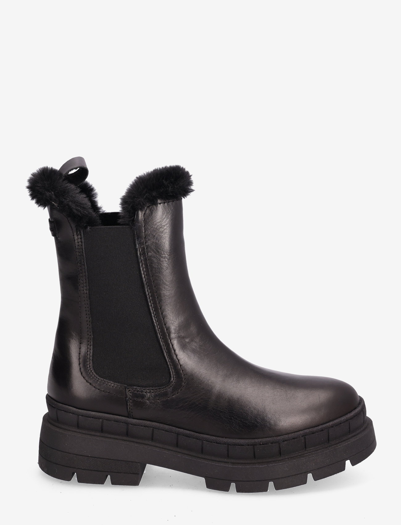 Tamaris - Women Boots - lygiapadžiai aulinukai iki kulkšnių - black leather - 1