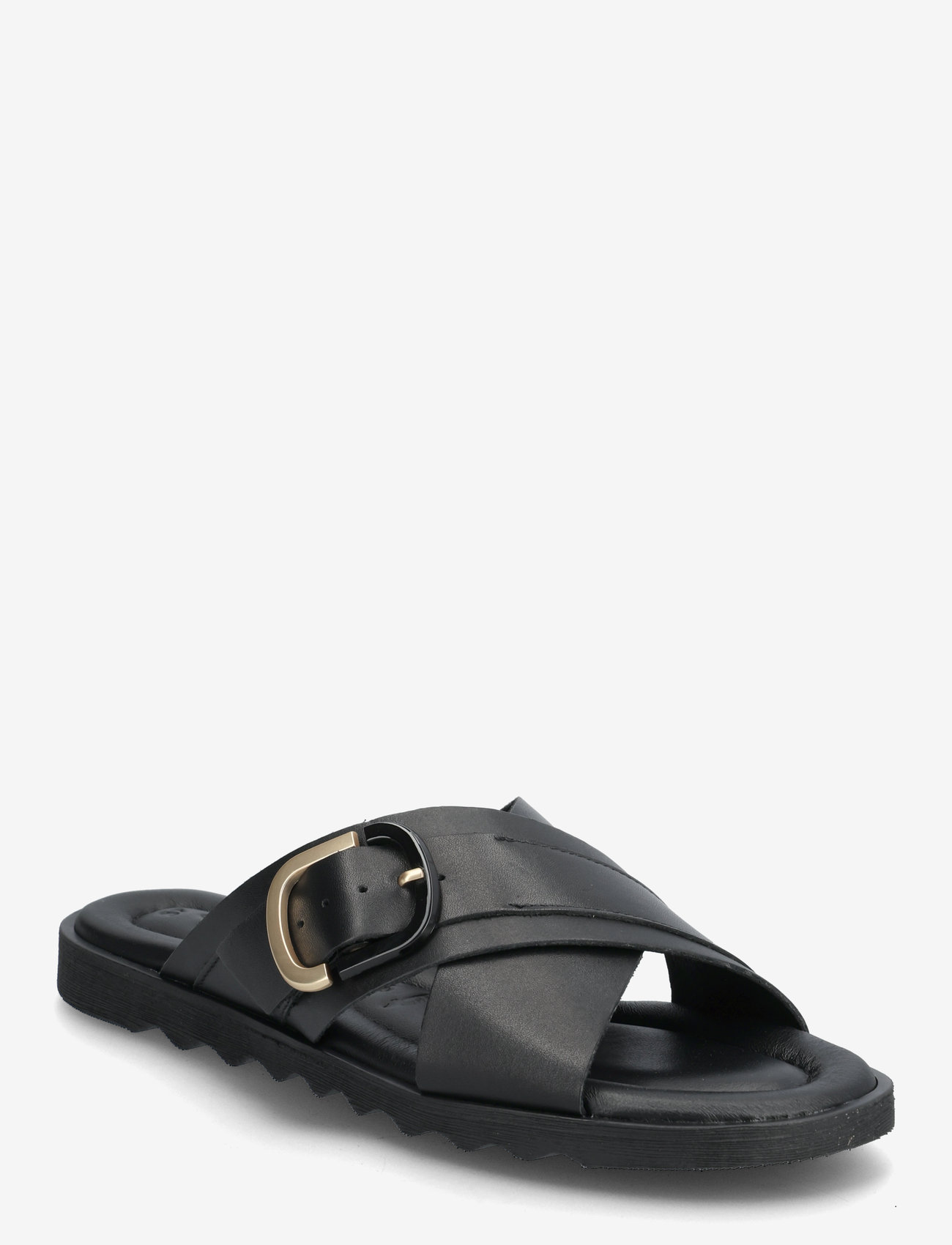 Tamaris - Women Slides - flache sandalen - black leather - 0