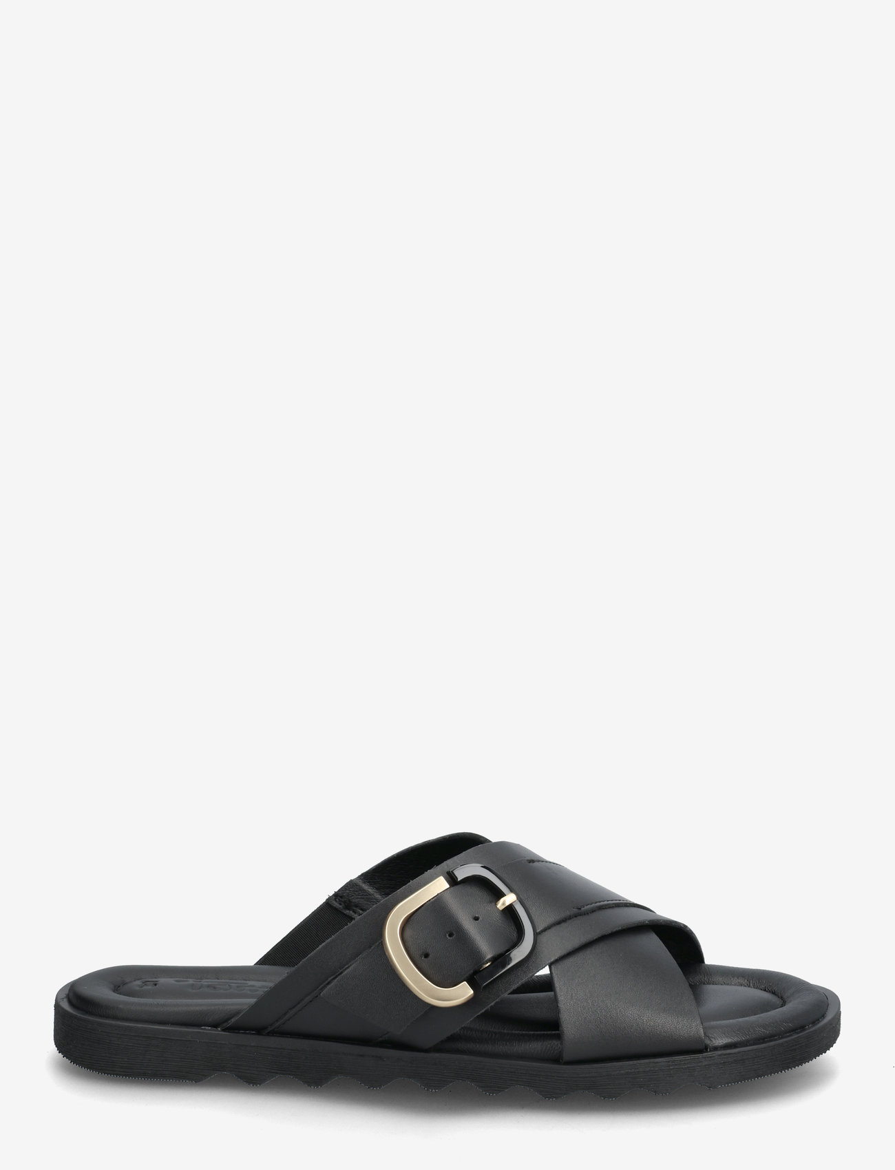 Tamaris - Women Slides - flache sandalen - black leather - 1