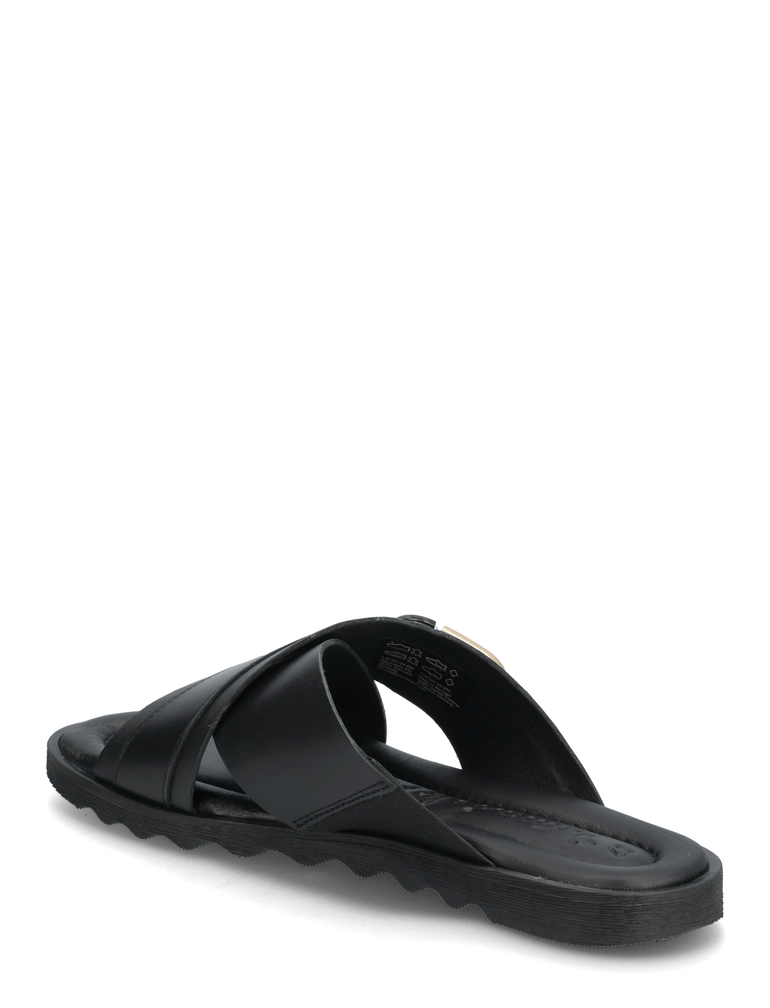 Tamaris - Women Slides - black leather - 2