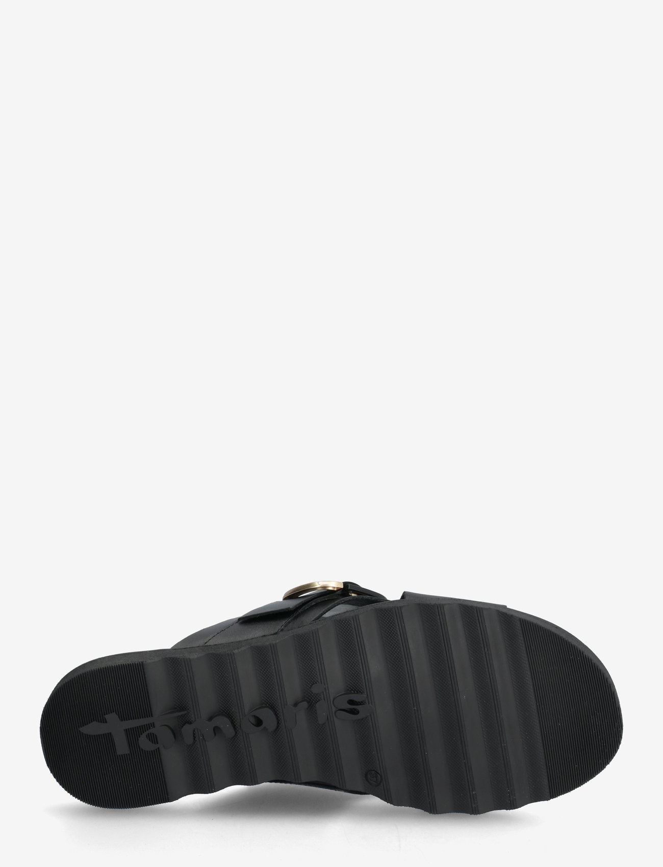 Tamaris - Women Slides - flache sandalen - black leather - 4