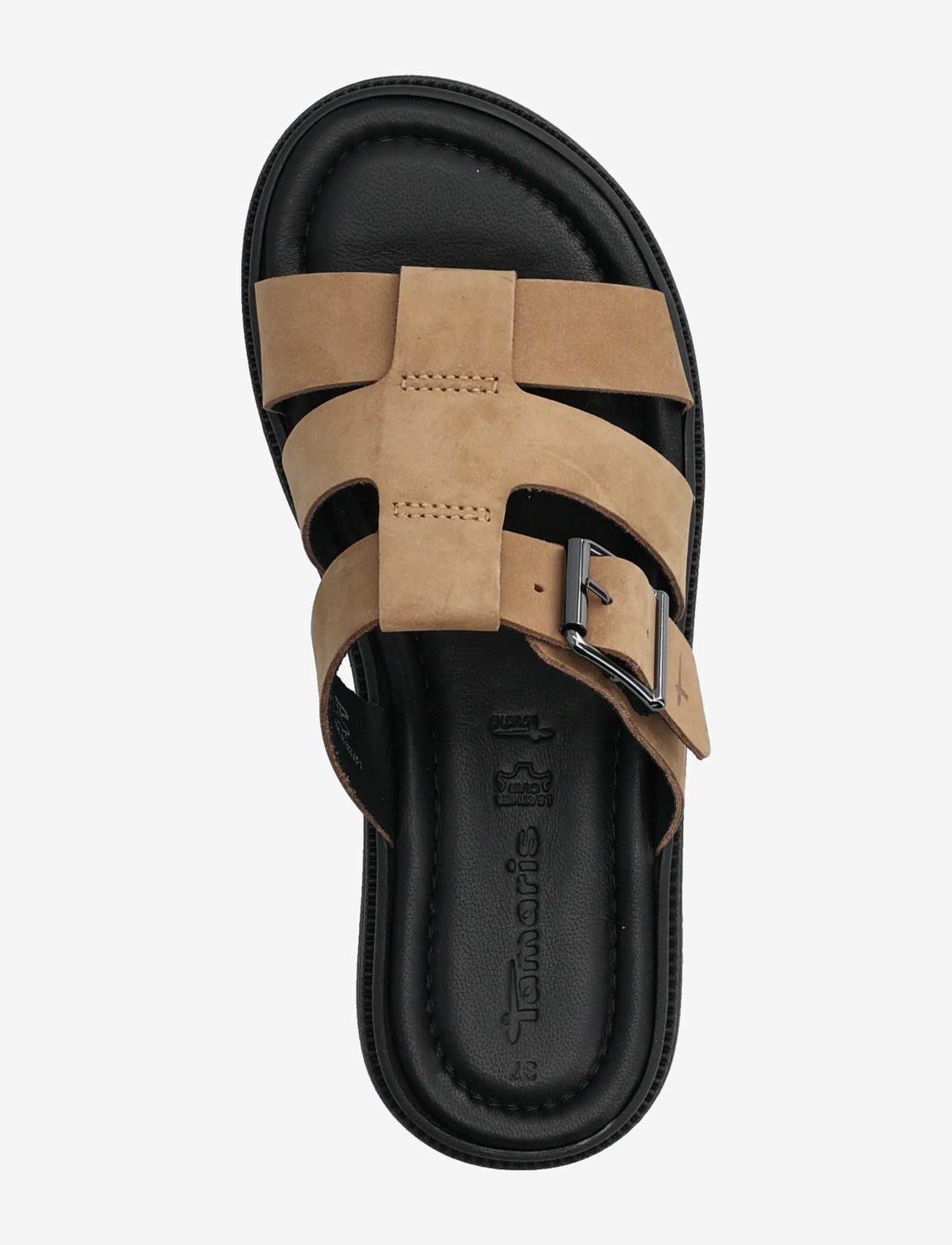 Tamaris - Women Slides - gladiaator sandaalid - taupe nubuc - 3