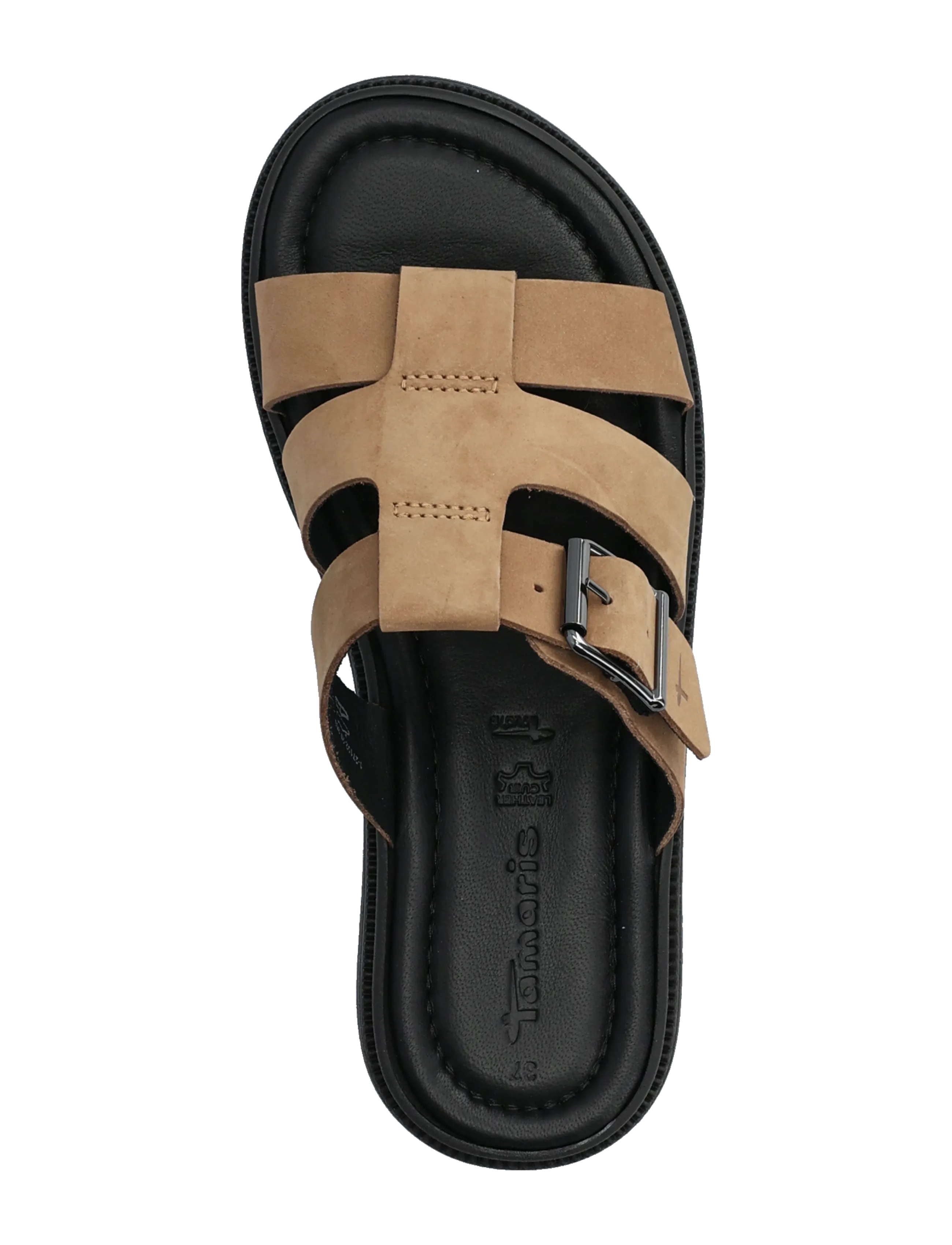 Tamaris - Women Slides - gladiator sandals - taupe nubuc - 3