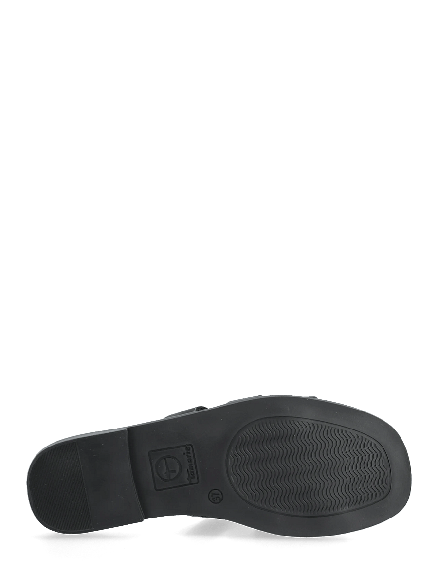 Tamaris - Women Slides - sandały gladiatorki - black leather - 4
