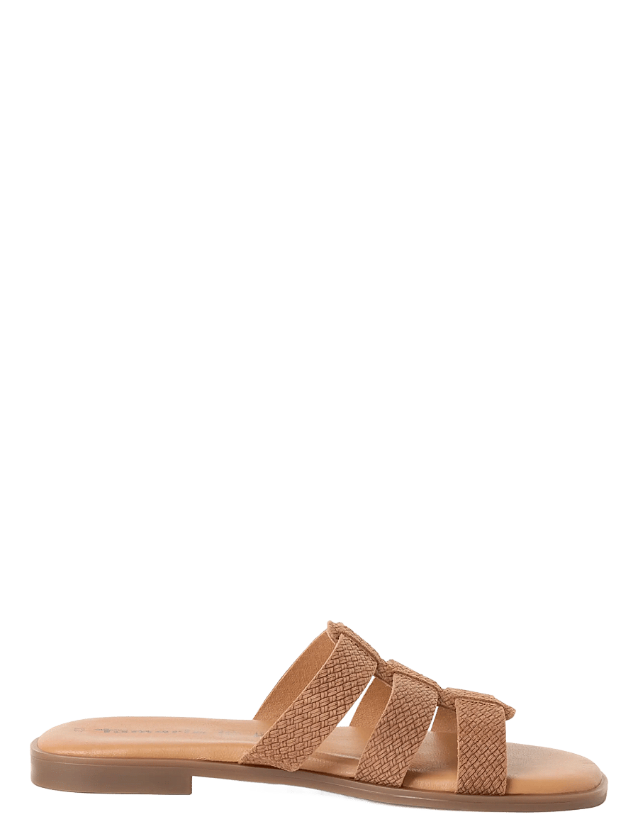 Tamaris - Women Slides - gladiaatori-sandaalid - brown strcture - 2