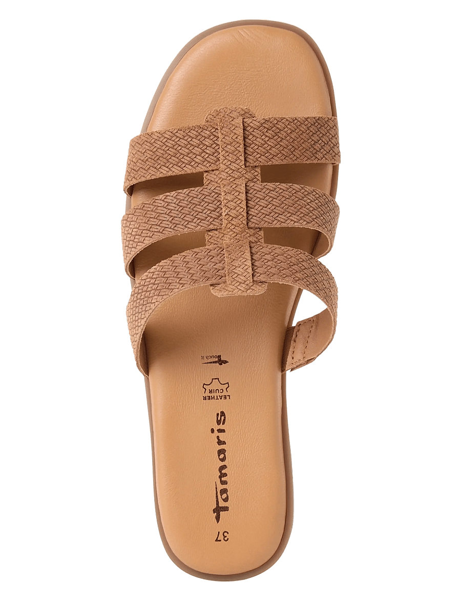 Tamaris - Women Slides - gladiaatori-sandaalid - brown strcture - 4