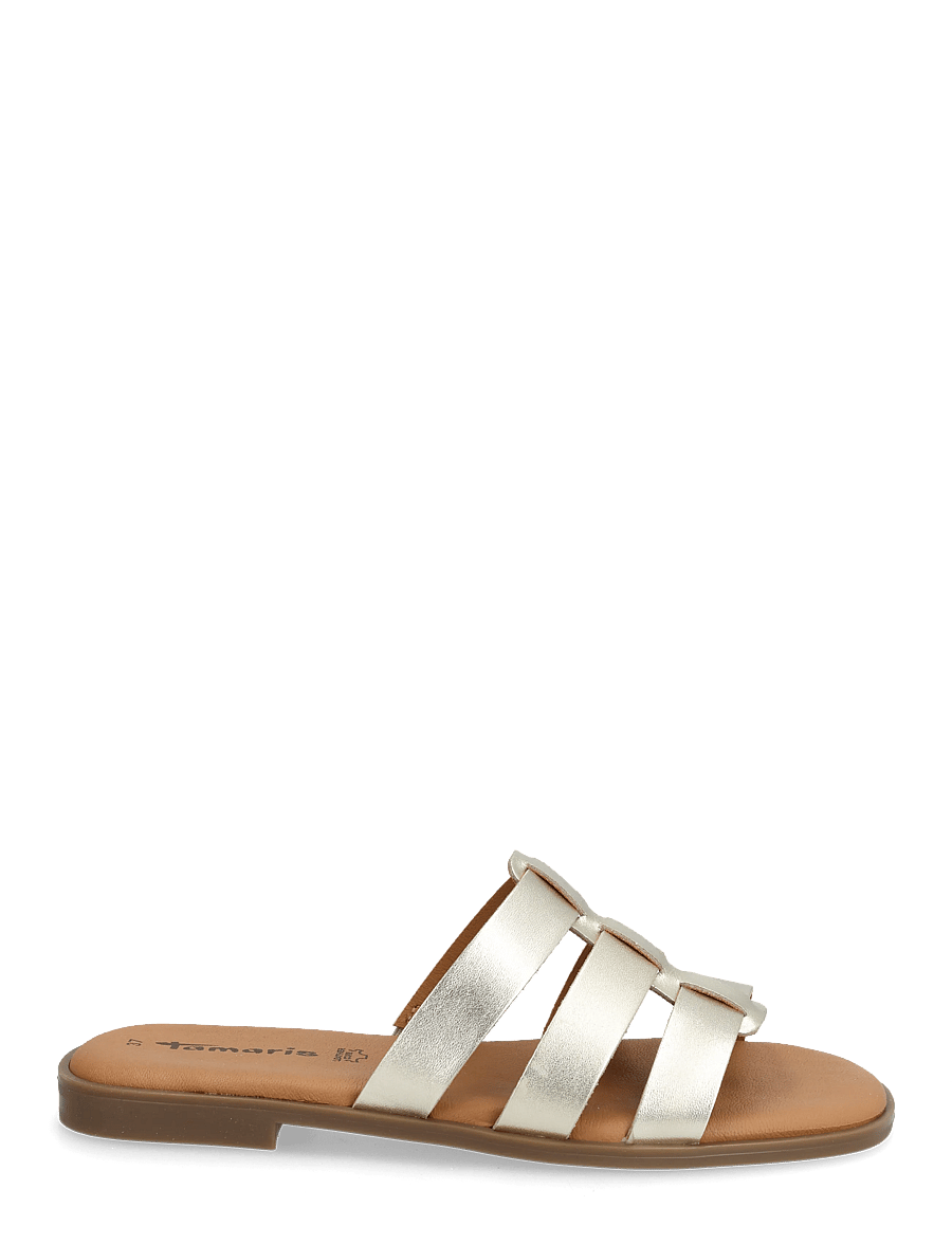 Tamaris - Women Slides - gladiatorsandaler - light gold metallic - 1